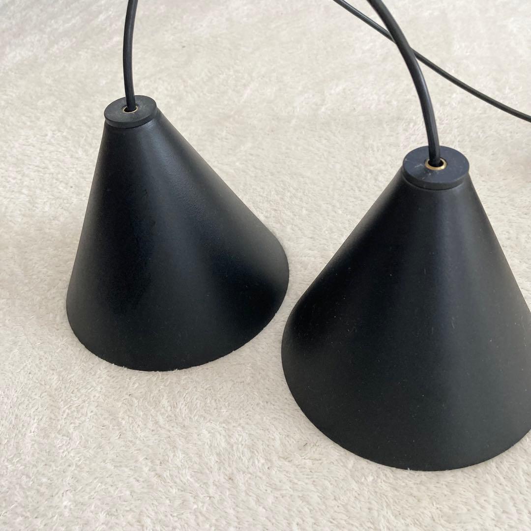 ペンダントライト　小型ペンダント　2つ　黒　ブラック