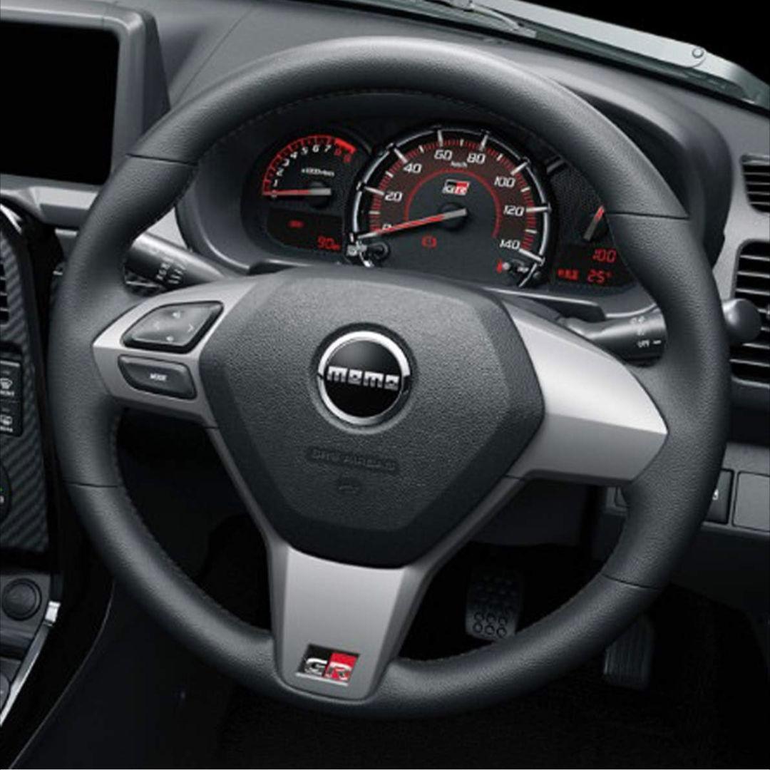 GRコペン純正MOMO スポーツステアリング ブラック/シルバー取り外し品5MT