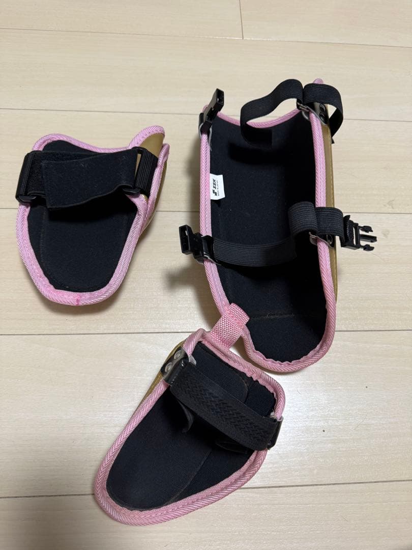 エルボーガード フットガード ゴールド/ピンク フリーサイズ