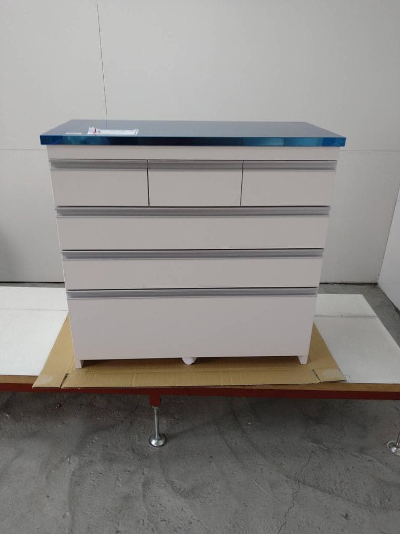 7045 ステンレスカウンター幅90 KK-90　ホワイト