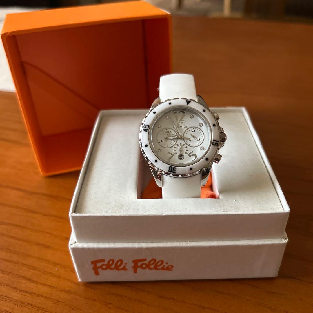 Folli Follie ホワイト クロノグラフ 時計