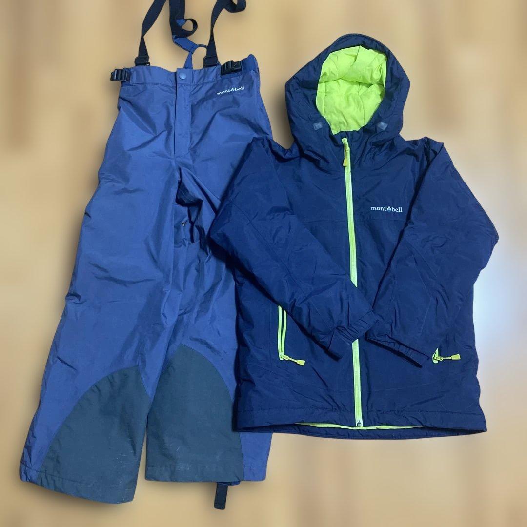 mont-bell 子供用スキーウェア上下セット 140cm