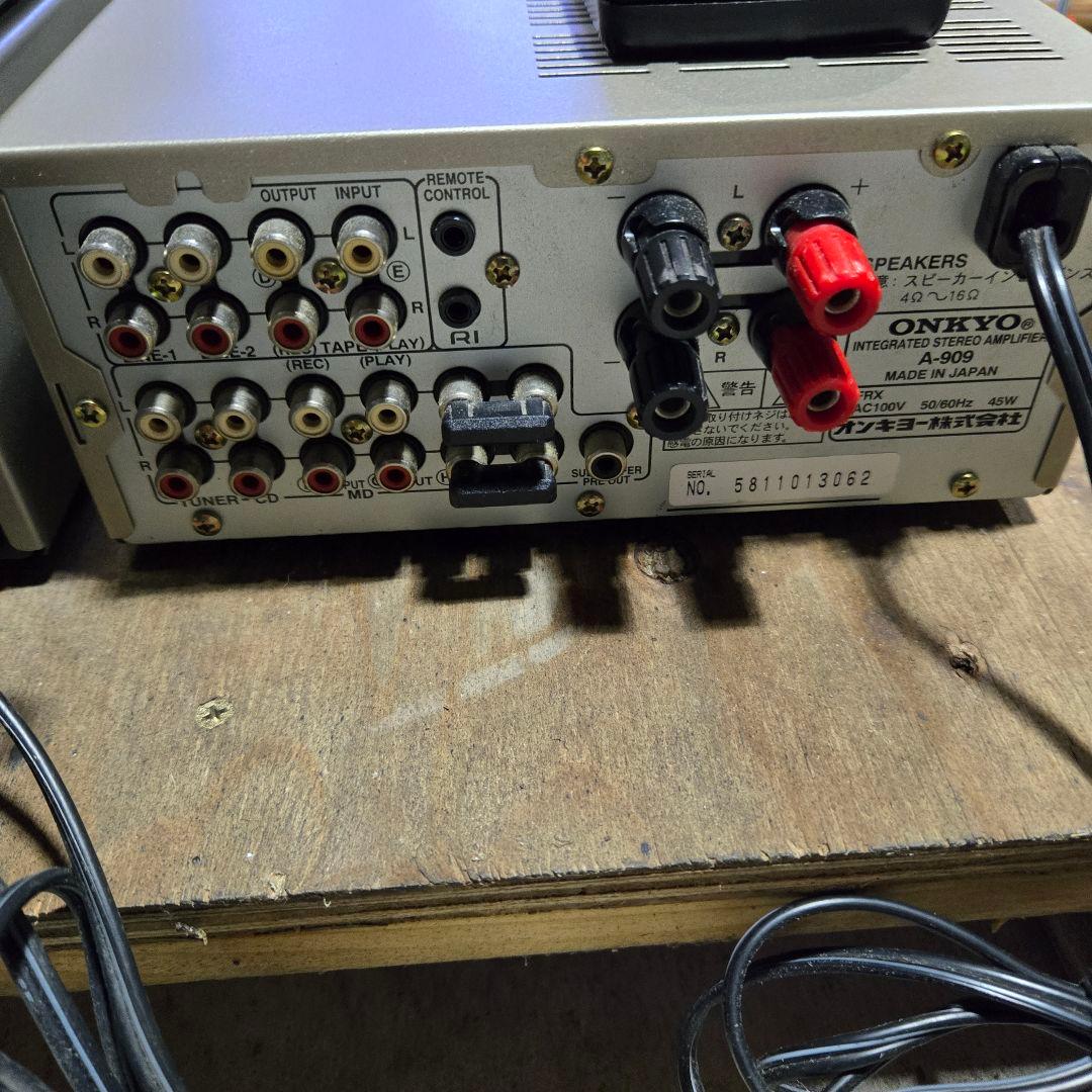 オンキョー スピーカー、チューナー、cdプレーヤー、アンプ、配線等セット