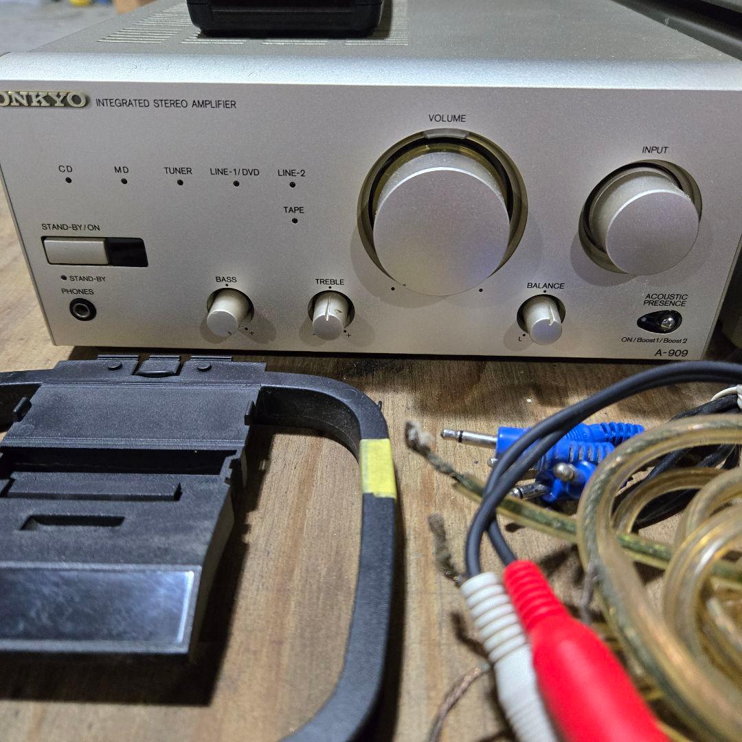 オンキョー スピーカー、チューナー、cdプレーヤー、アンプ、配線等セット