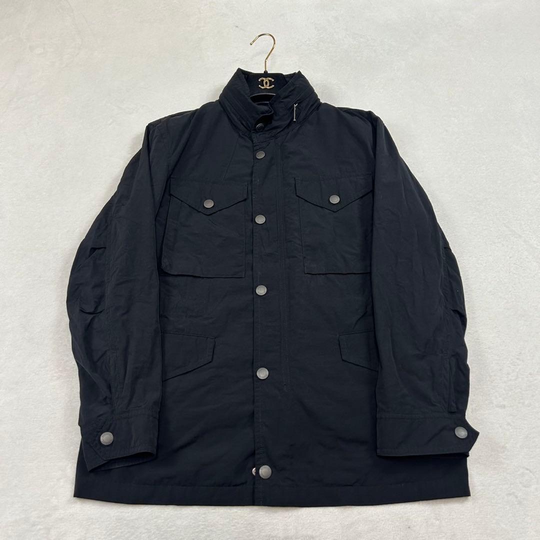 J179 M バーバリーロンドン モッズコート ブラック メンズ