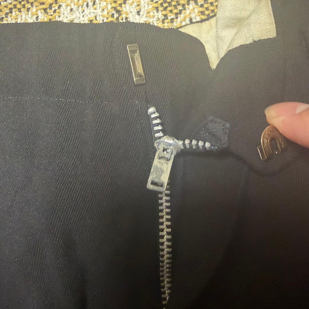 50s 60s ウールギャバジンスラックス ブラック ギャバスラ レーヨン