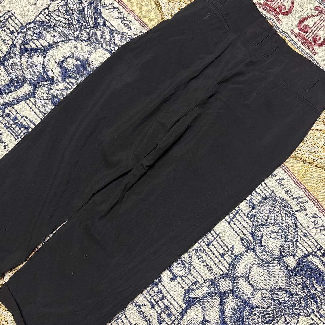 50s 60s ウールギャバジンスラックス ブラック ギャバスラ レーヨン