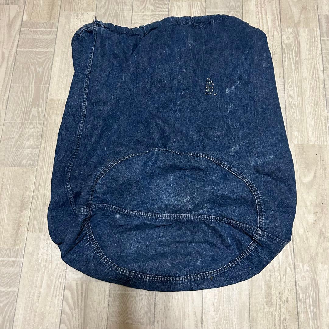 USミリタリー第二次大戦WWII 40’s デニムランドリーバッグ