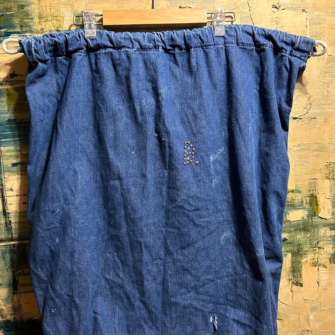 USミリタリー第二次大戦WWII 40’s デニムランドリーバッグ