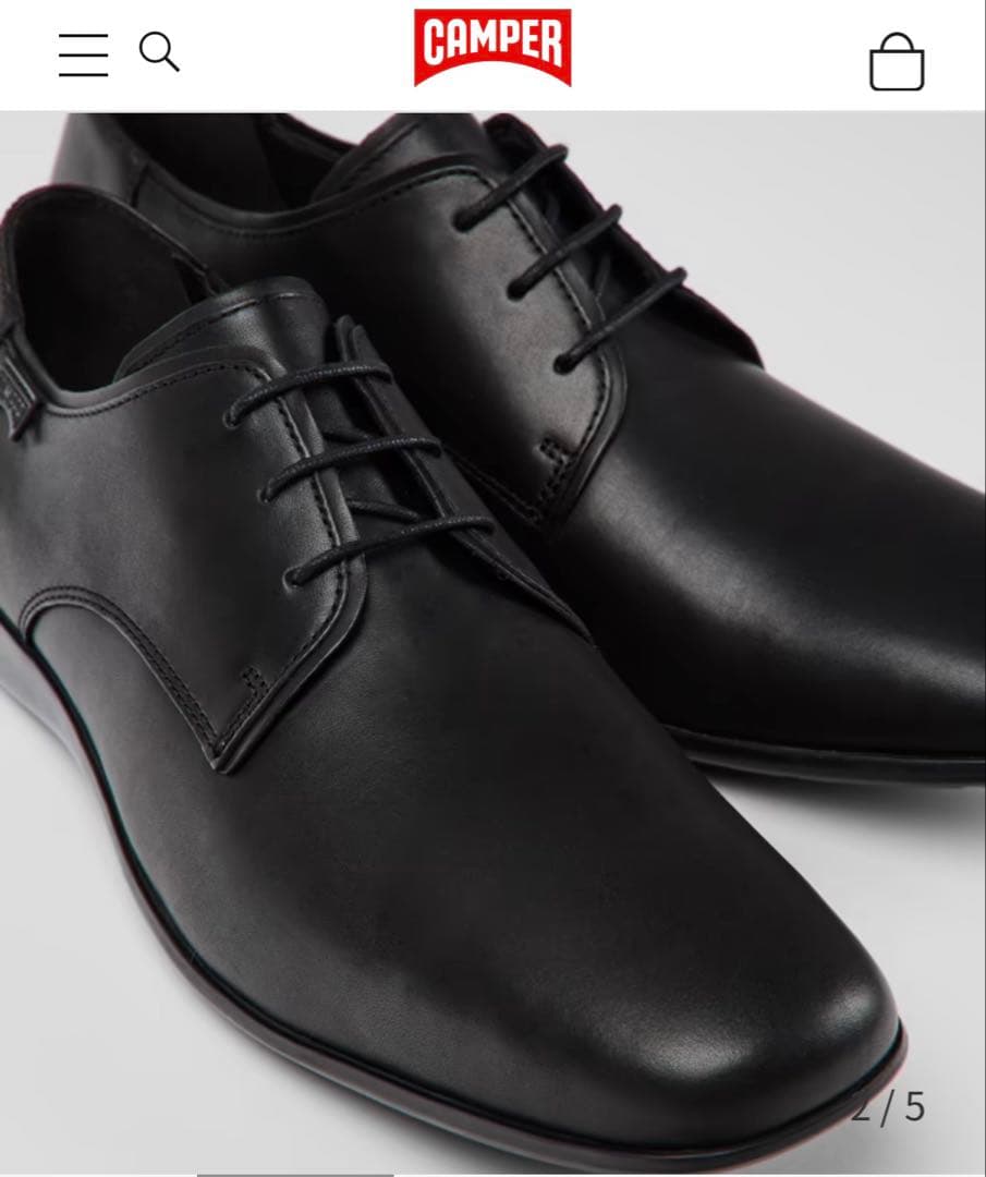新品同様　CAMPER MAURO 黒　カンペール