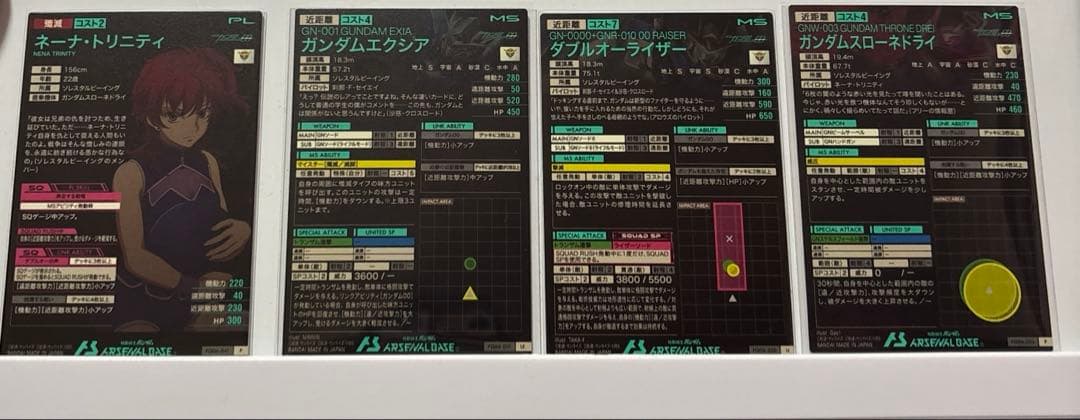 【本日のみ値下げ】アーセナルベース FQ06 ダブルオー 4枚セット
