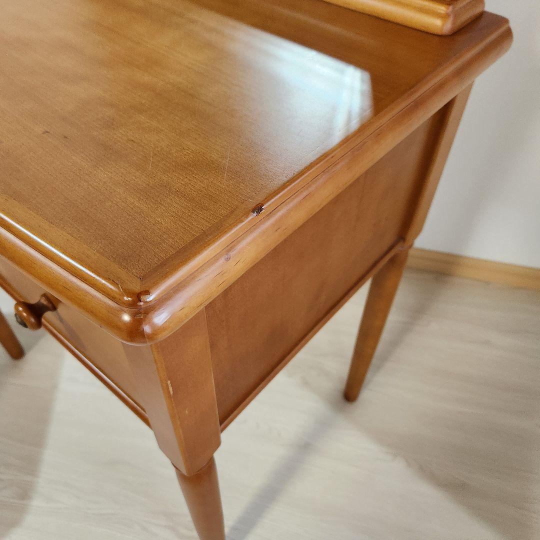 マルニ木工 maruni アンティーク ドレッサー 鏡台 椅子付き 本州送料込み