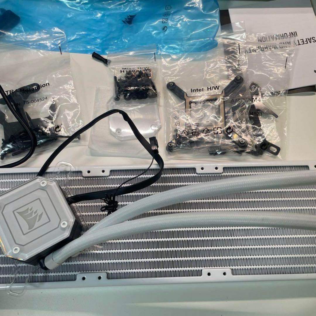 CORSAIR 水冷CPUクーラー H150i ELITE ホワイト