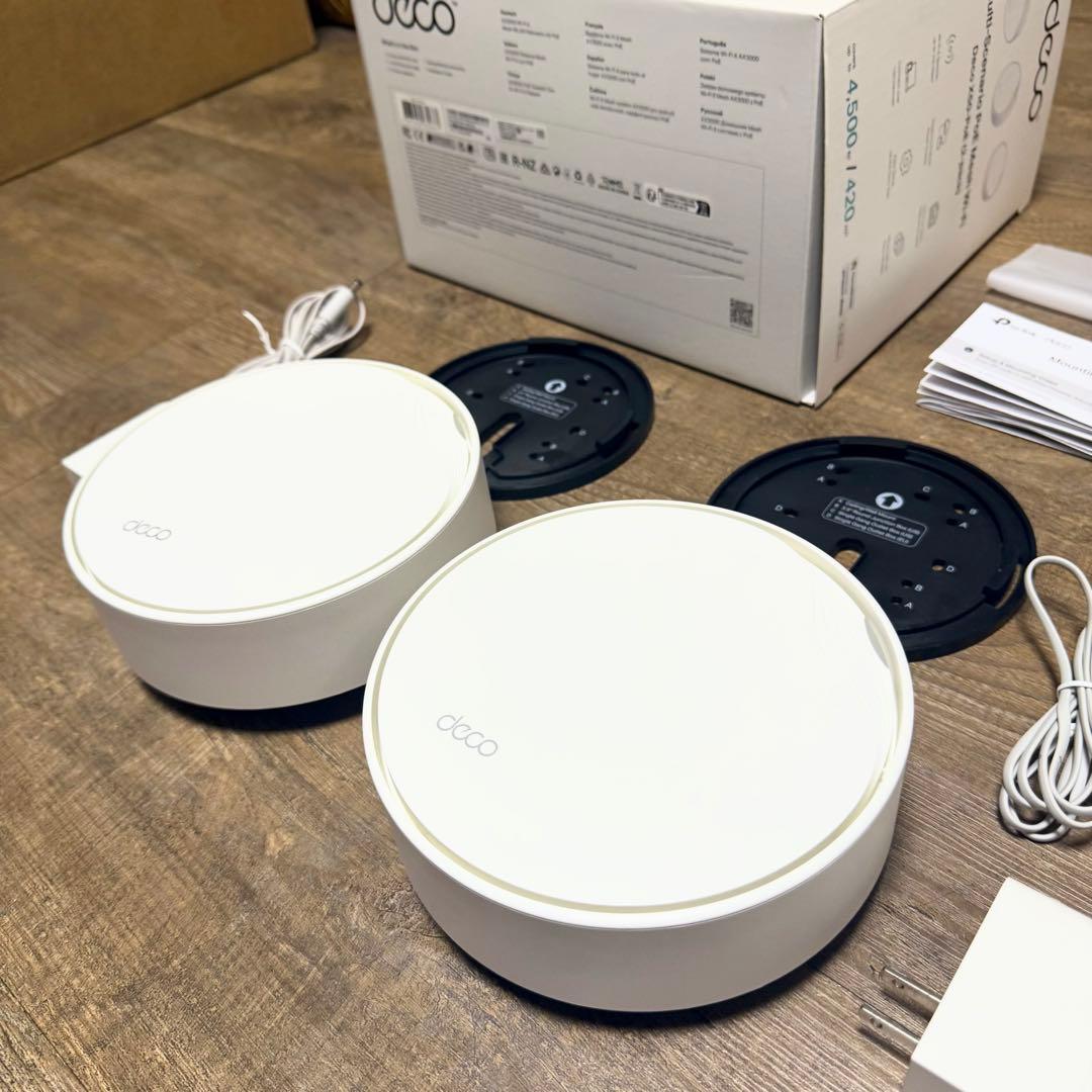 美品 TP-Link Deco X50PoE Wi-Fi6 ルーター 2Pack