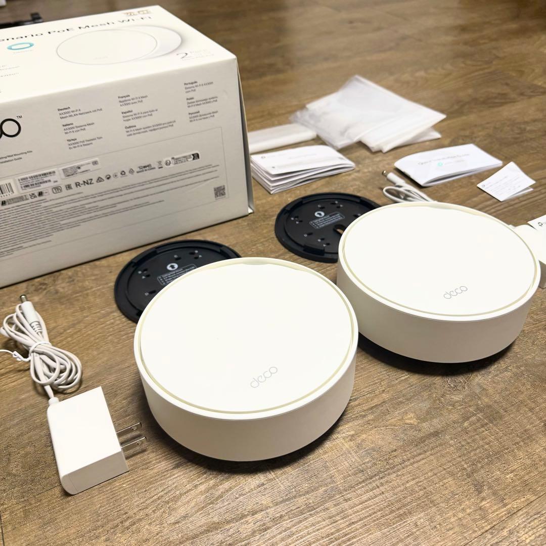 美品 TP-Link Deco X50PoE Wi-Fi6 ルーター 2Pack
