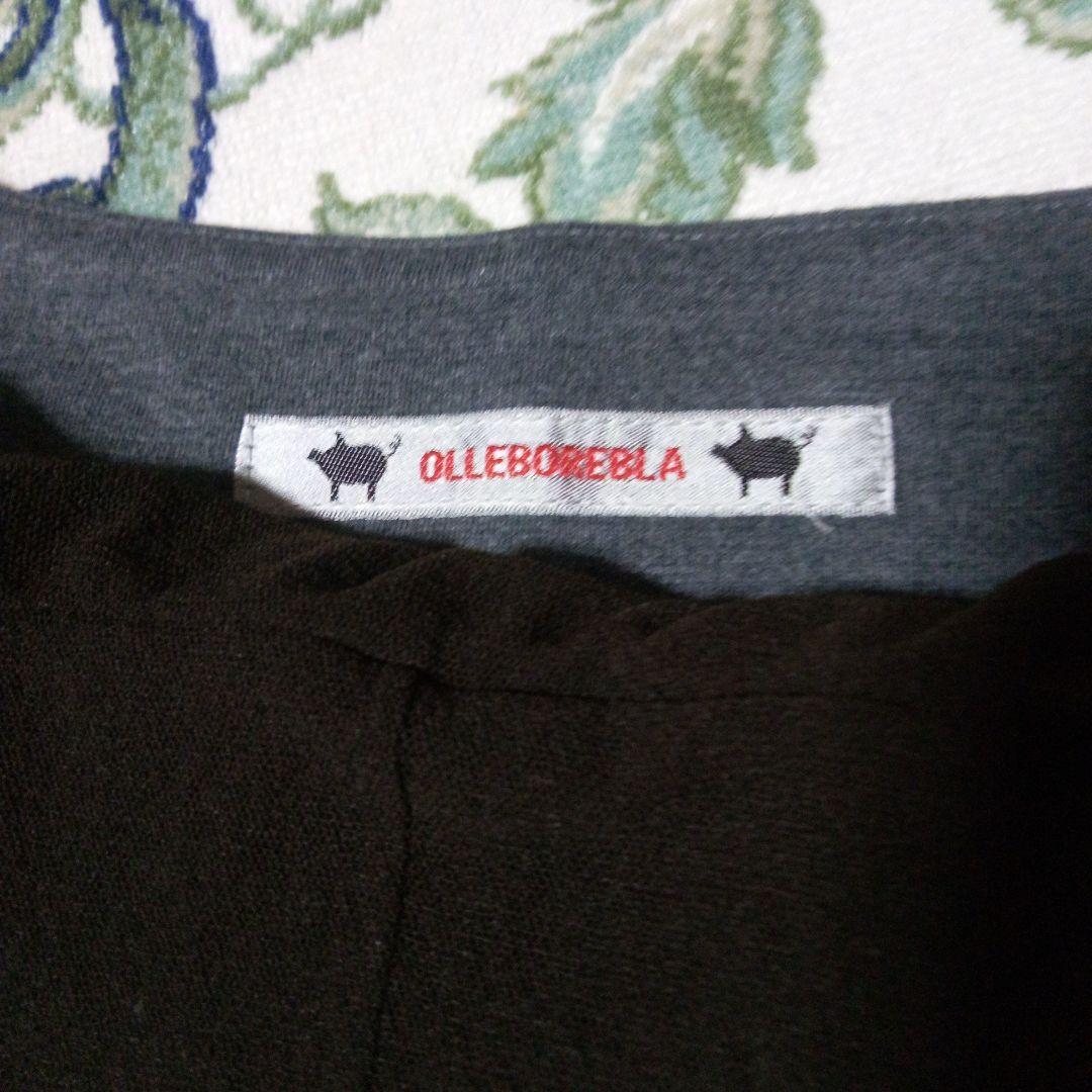 花柄とキャラクター刺繍の長袖チュニックアルベロベロ