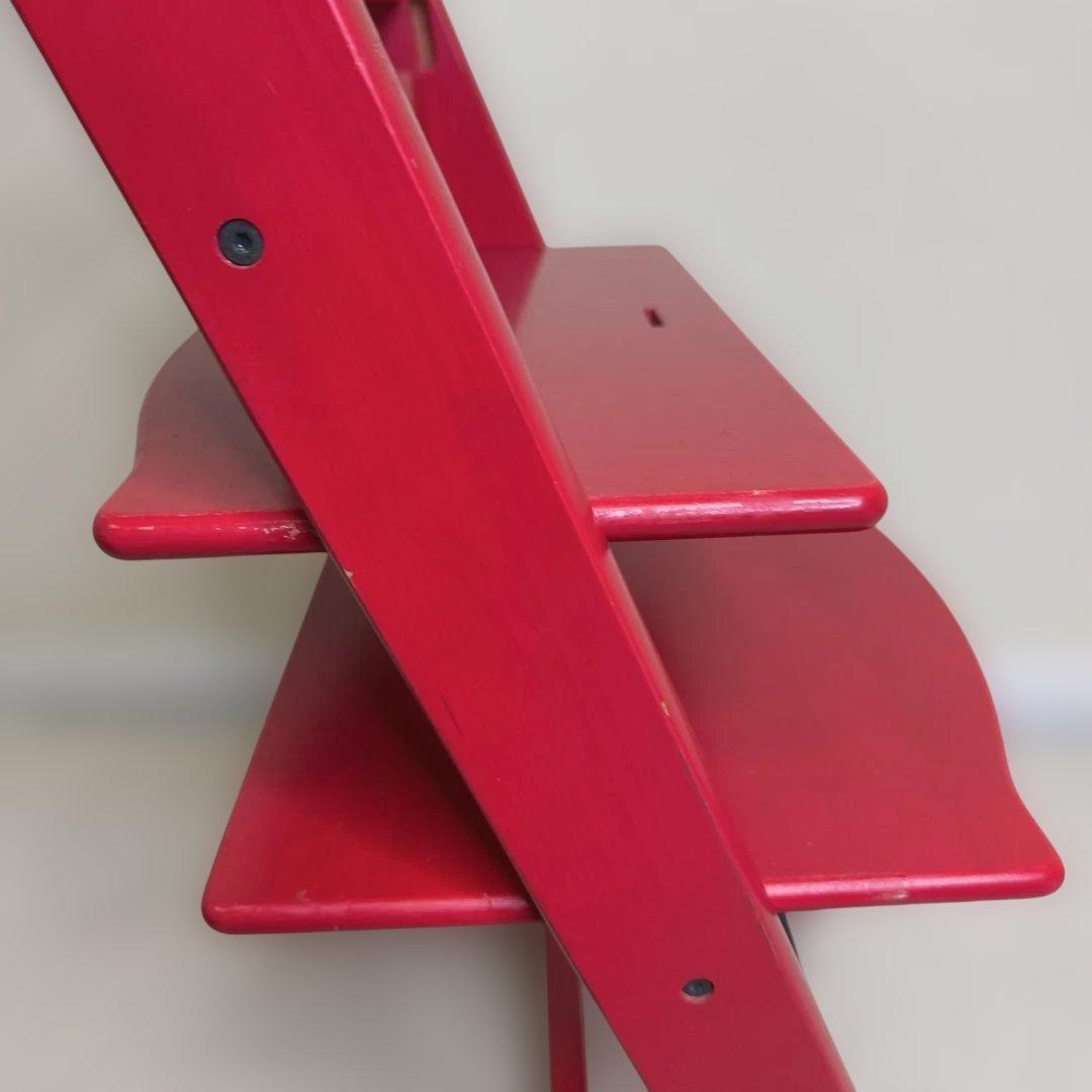 ストッケ　トリップトラップ　ベビーセット付　レッド　シリアルナンバー3