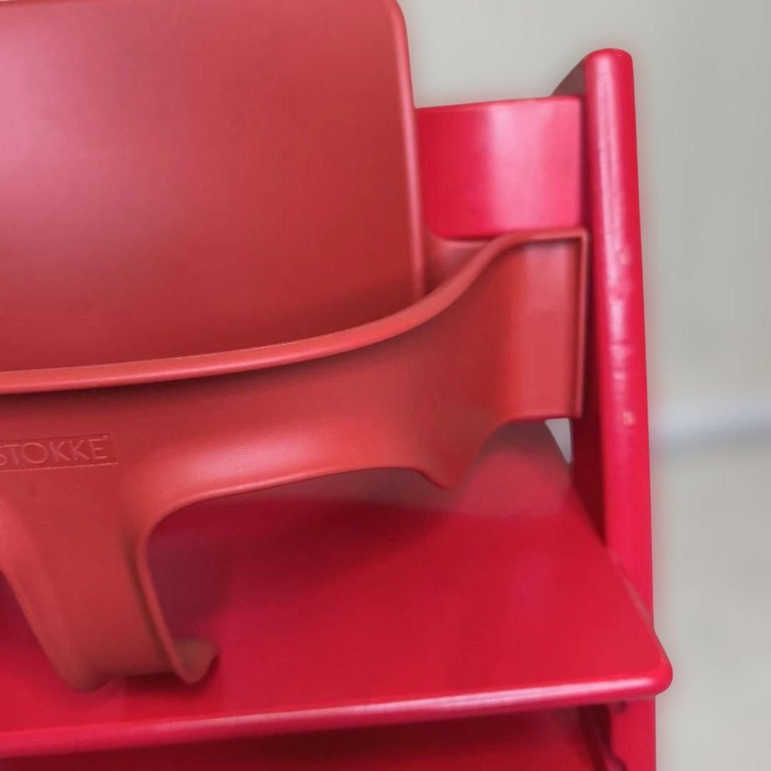 ストッケ　トリップトラップ　ベビーセット付　レッド　シリアルナンバー3