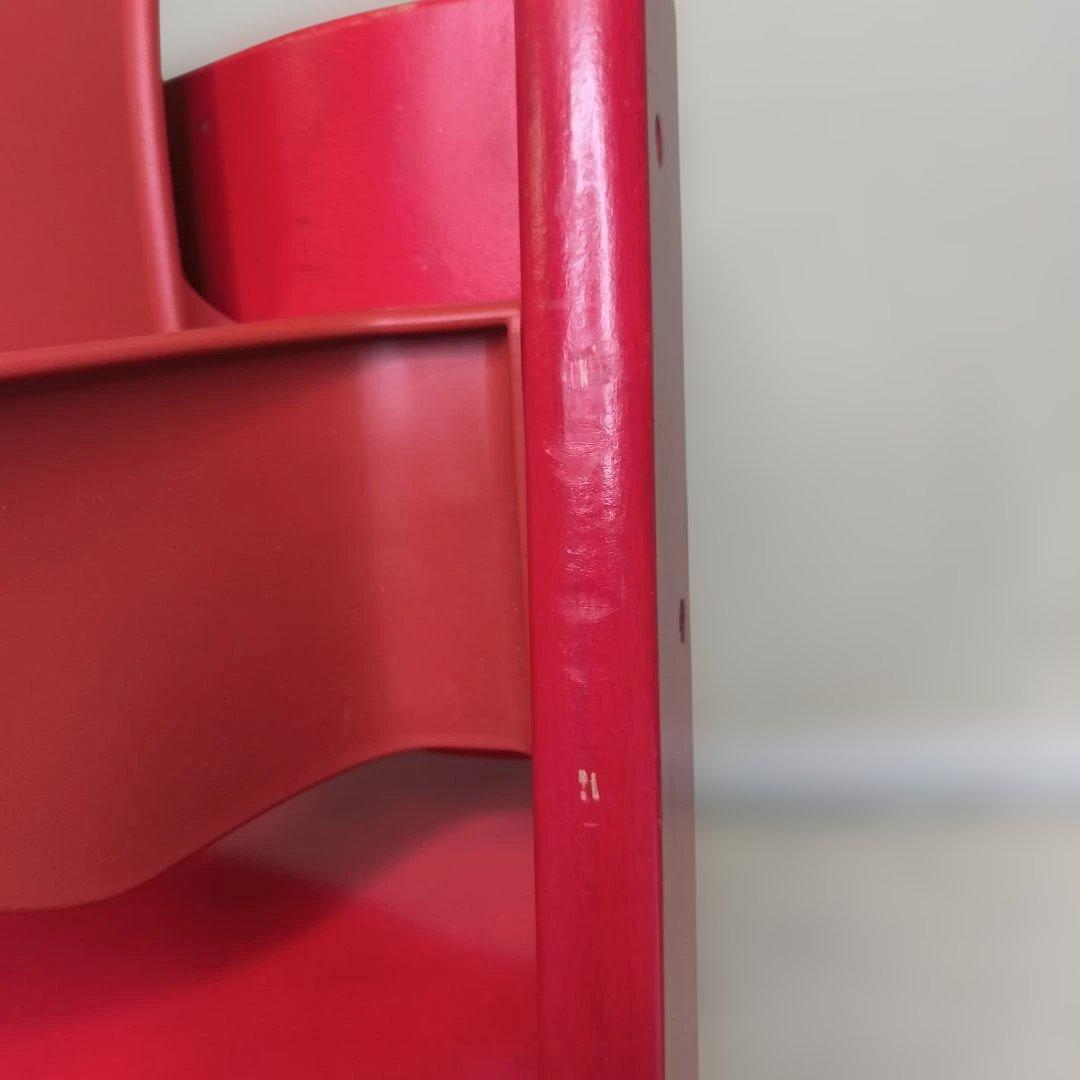 ストッケ　トリップトラップ　ベビーセット付　レッド　シリアルナンバー3