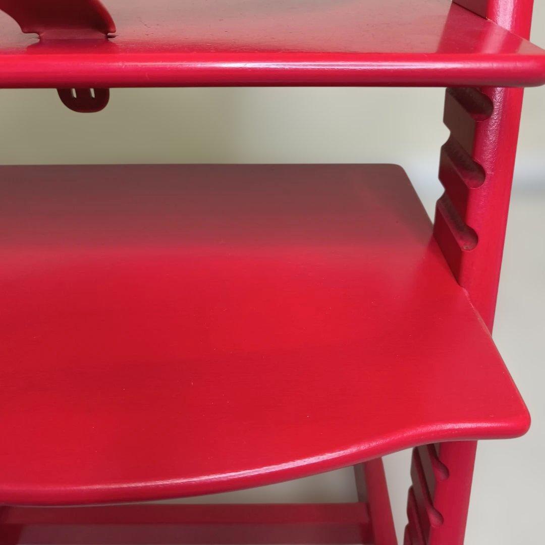 ストッケ　トリップトラップ　ベビーセット付　レッド　シリアルナンバー3