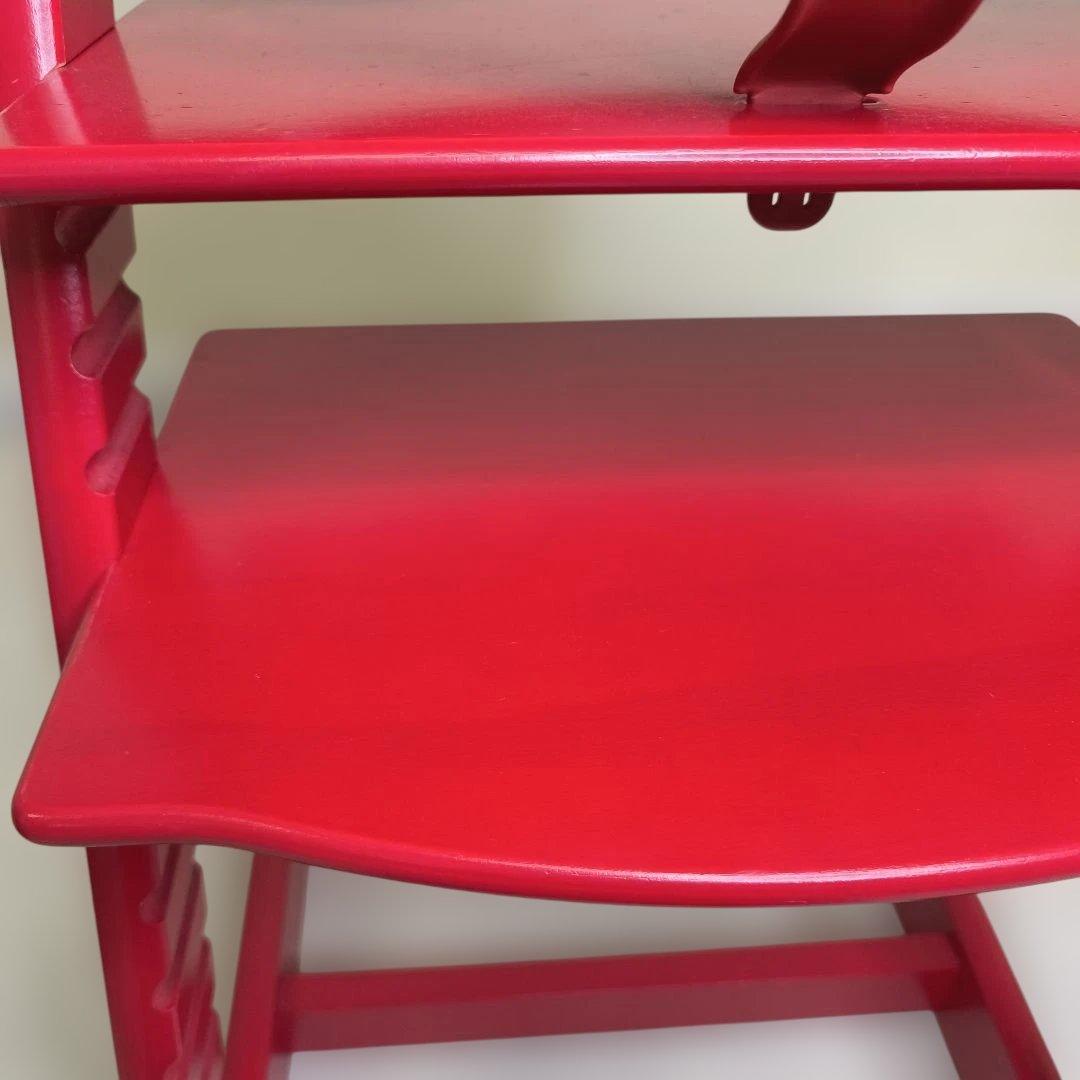 ストッケ　トリップトラップ　ベビーセット付　レッド　シリアルナンバー3
