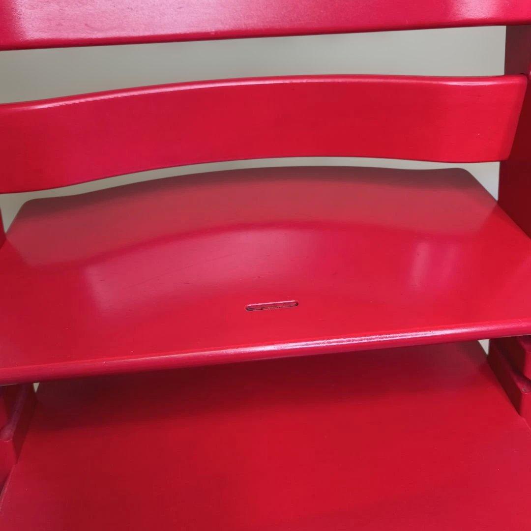 ストッケ　トリップトラップ　ベビーセット付　レッド　シリアルナンバー3