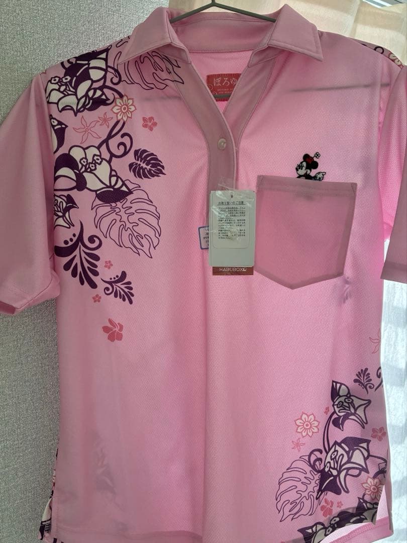 《新品未使用》沖縄限定　ぽろゆし　かりゆしウェア　ディズニー　ピンク