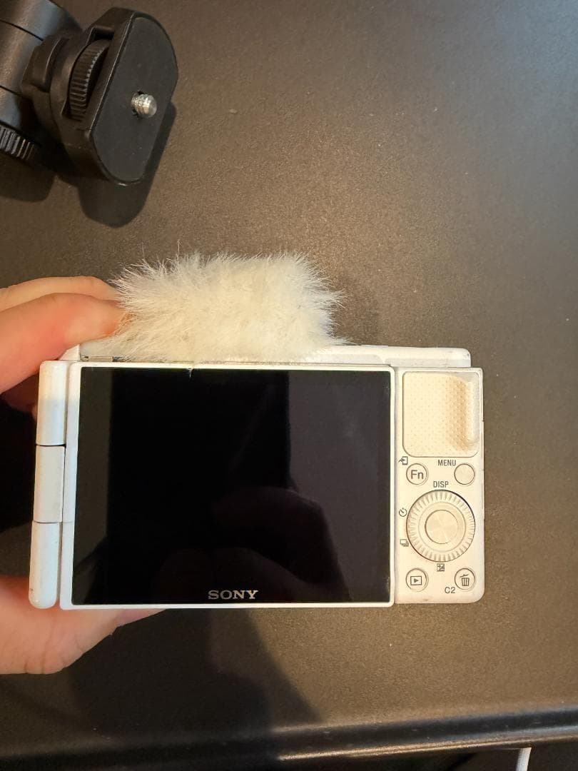 美品 SONY VLOGCAM ZV-1 ホワイト シューティンググリップ付き