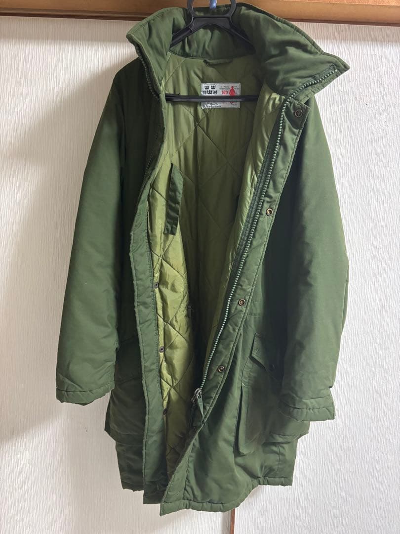 美品スウェーデン軍　M90コート　型　コールドウェザーパーカー 180/75