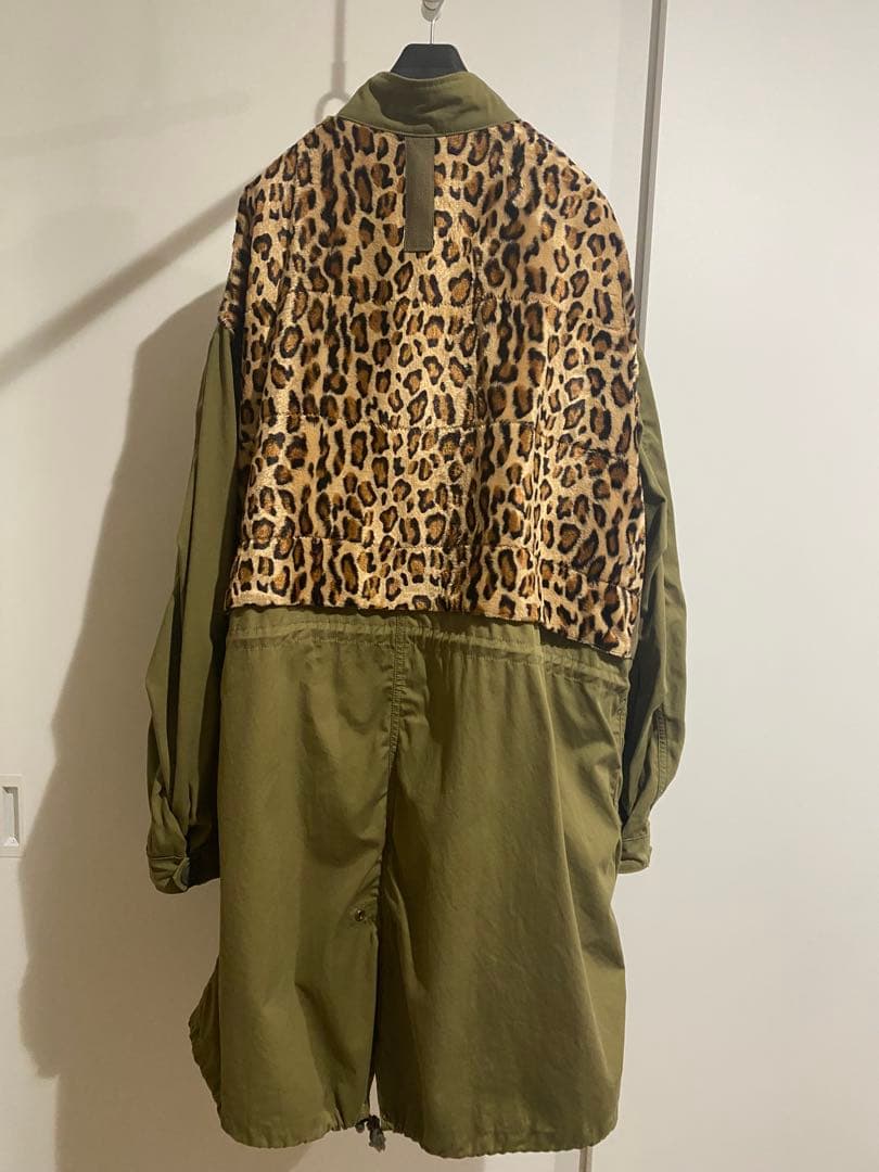 【コグマ】JUNYA WATANABE2022AW ヒョウ柄モッズコート