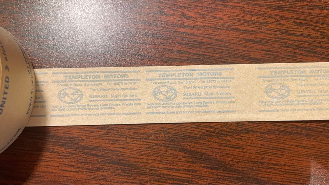 専用ページ　海外　レアロールチケットヴィンテージ　チケット