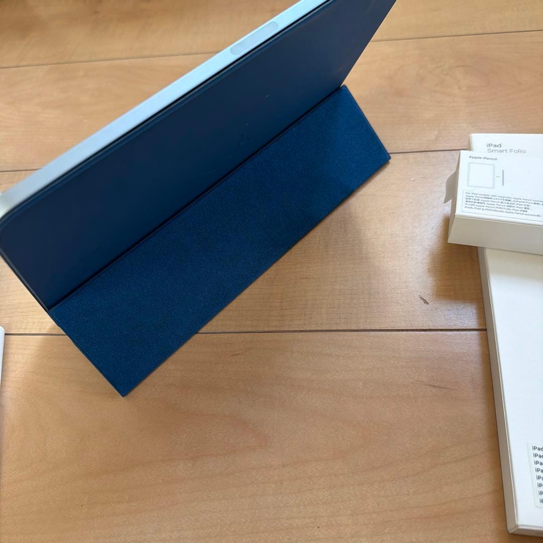 iPadAir第4世代 スカイブルー 64GB ApplePencilとカバー付