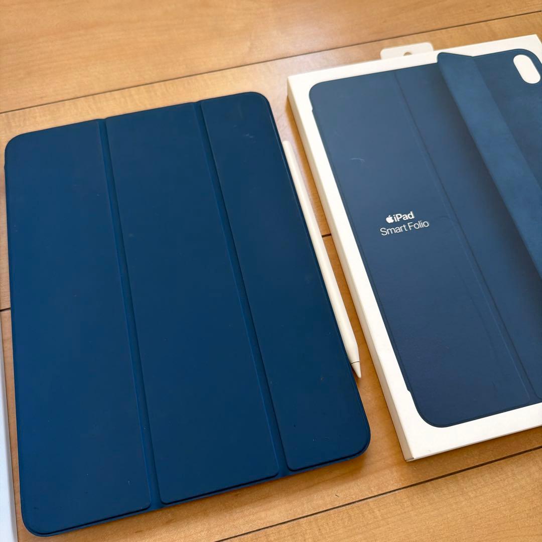 iPadAir第4世代 スカイブルー 64GB ApplePencilとカバー付