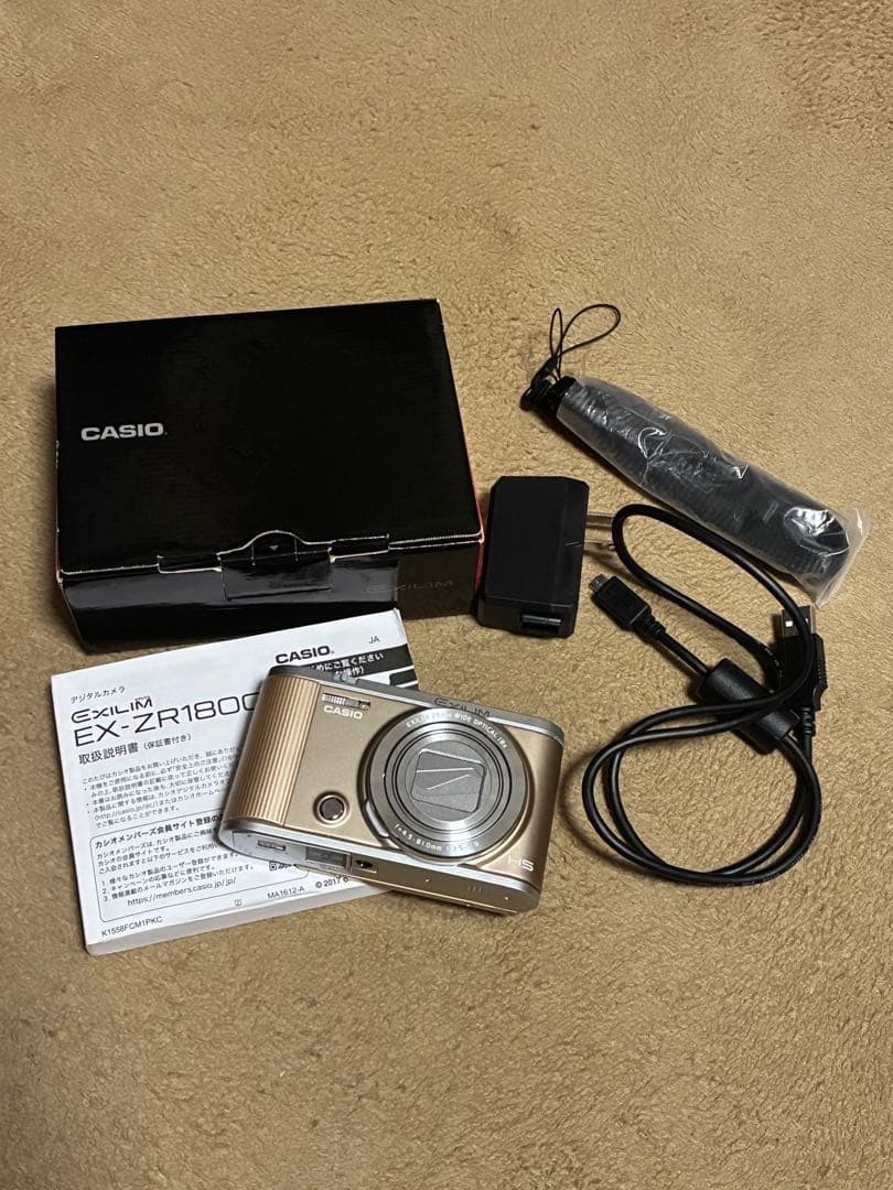 【動作確認済】CASIO EX-ZR1800 デジカルカメラ