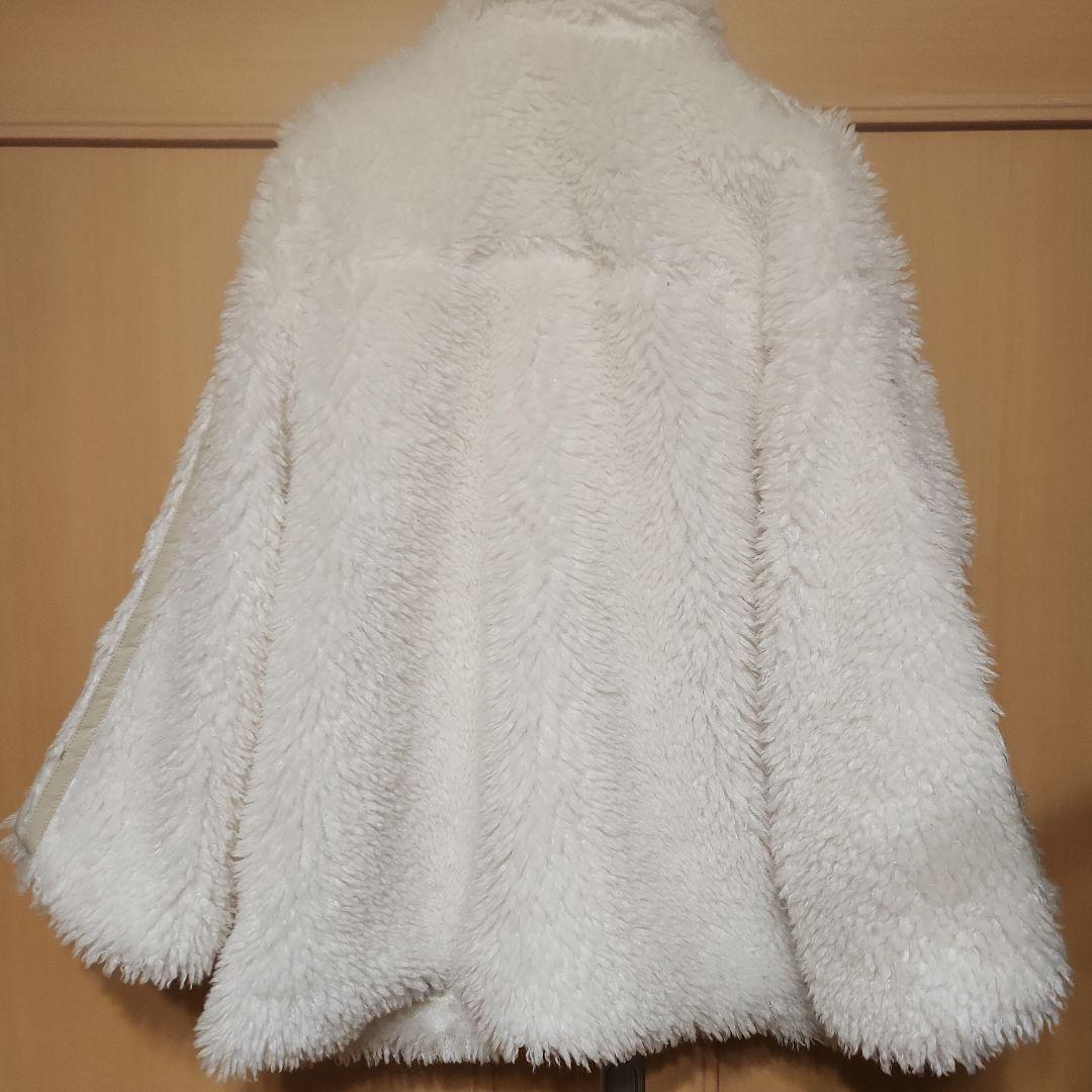 oneafteranother NICECLAUPサイドラインリボンボアブルゾン