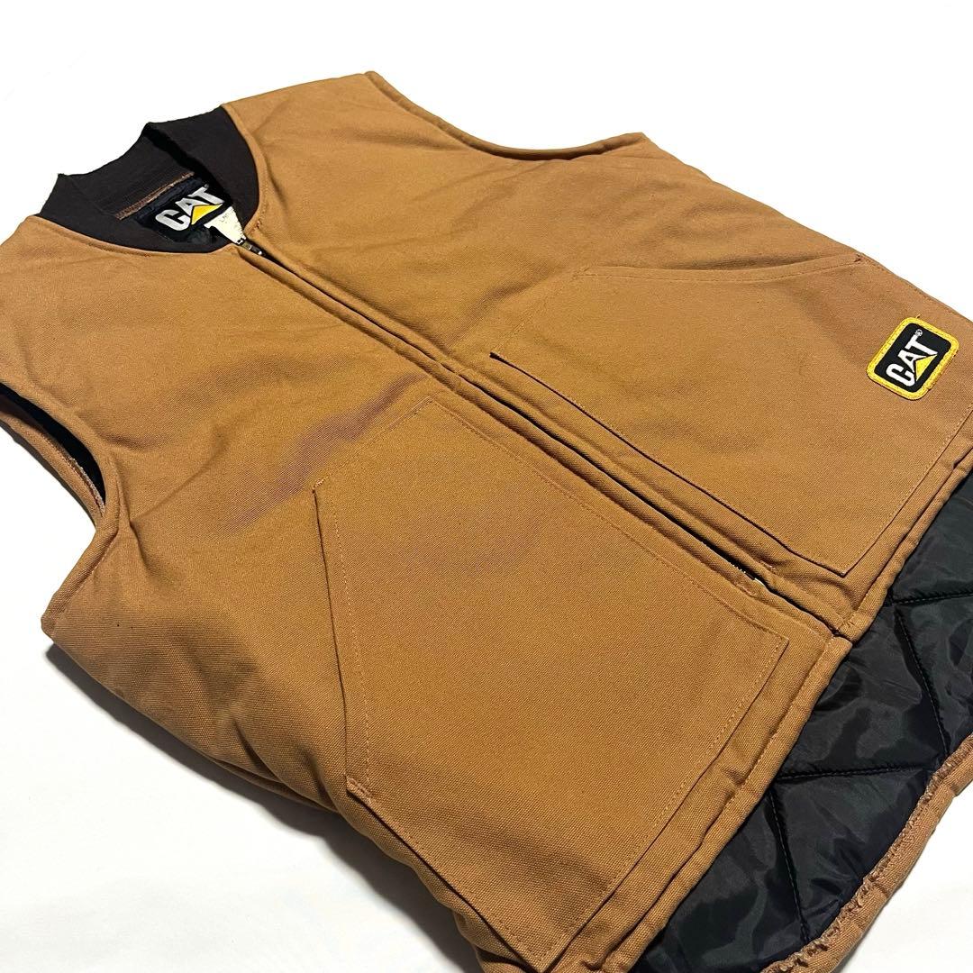 80s CAT CATERPILLAR キャタピラー ダッグベスト USA製