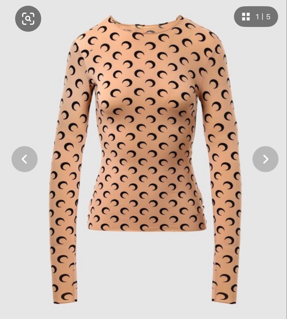 MARINE SERRE マリーン セル カットソー セカンドスキン