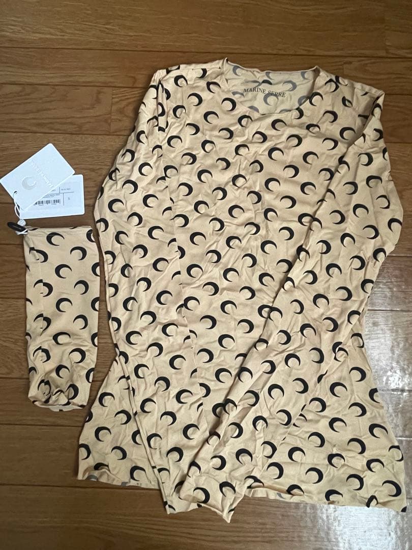 MARINE SERRE マリーン セル カットソー セカンドスキン