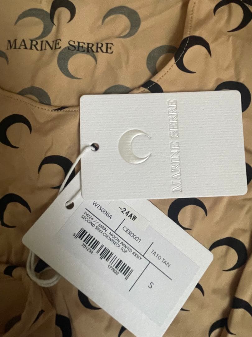 MARINE SERRE マリーン セル カットソー セカンドスキン