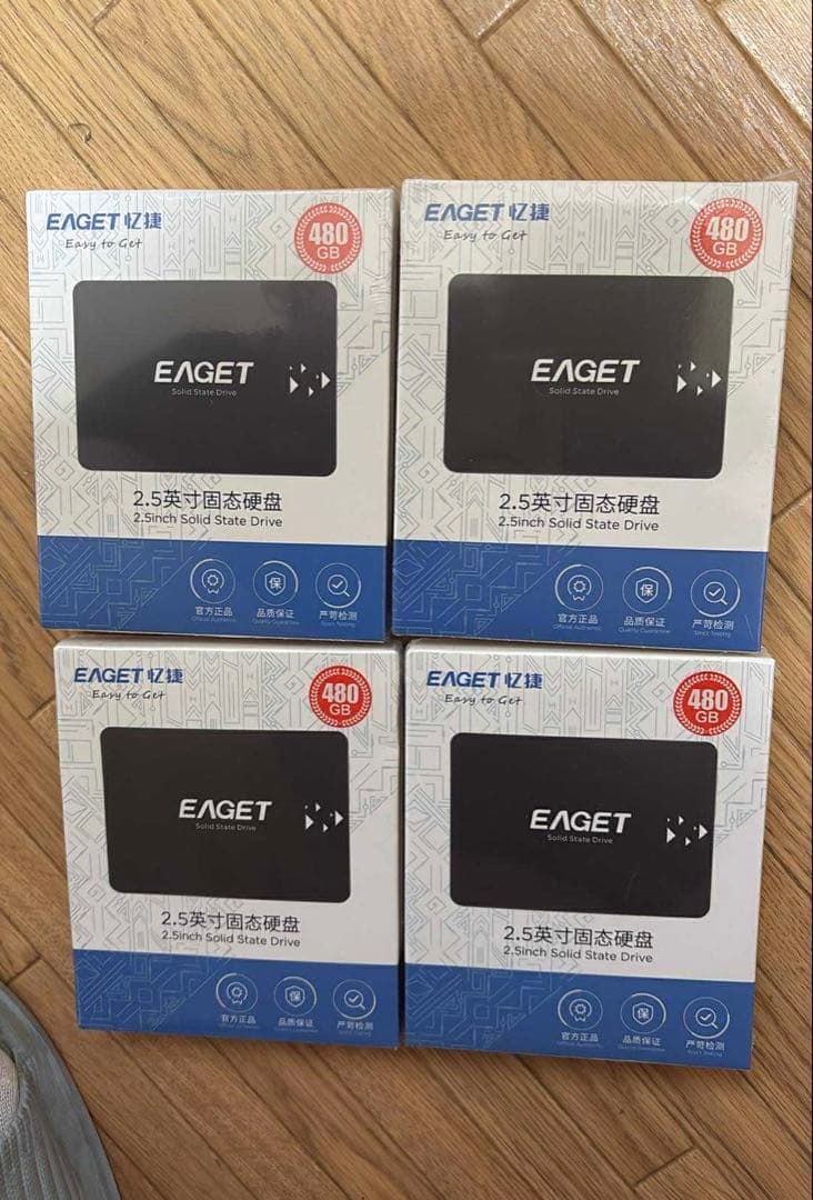 EAGET 2.5インチSSD 480GB 4個セット