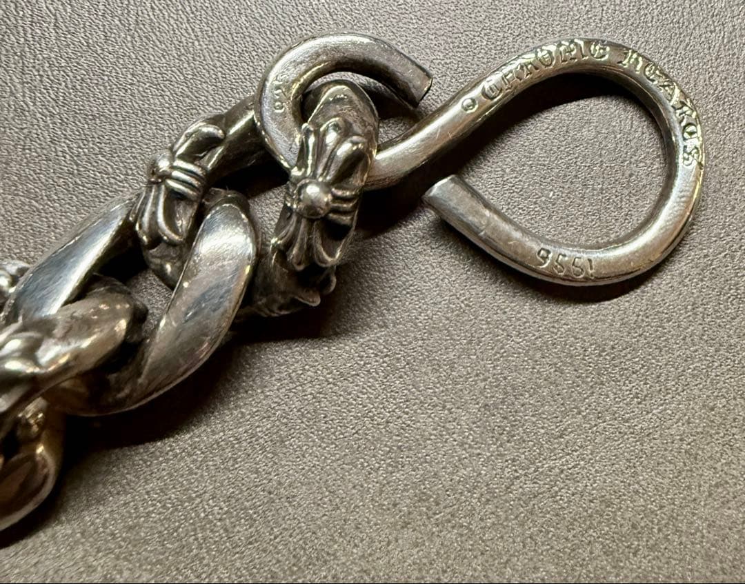 クロムハーツ 1クリップ ファンシー ウォレットチェーン ショート インボイス付