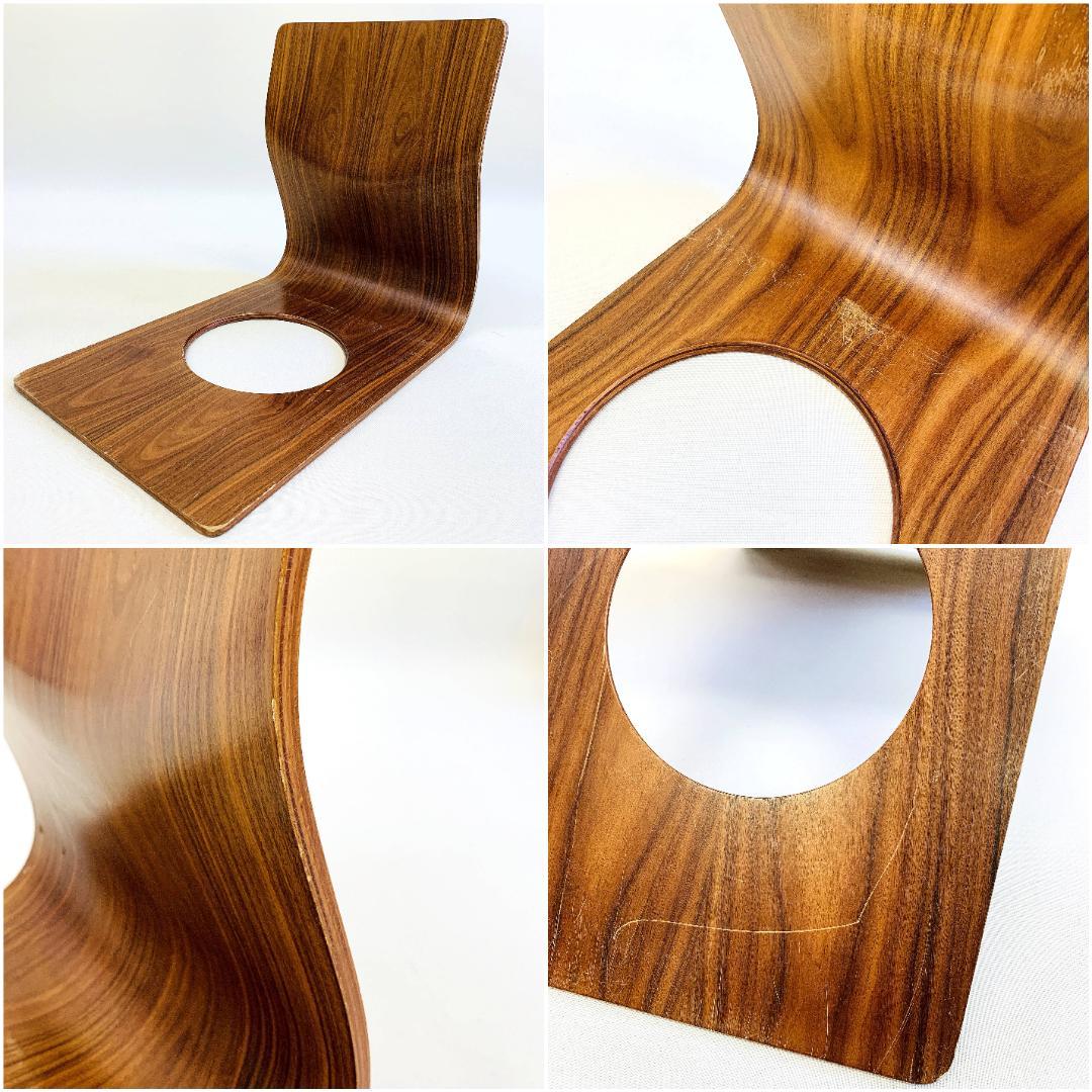 Tendo 天童木工 座椅子 2脚セット 藤森健次 曲木 ケヤキ板目ローズウッド