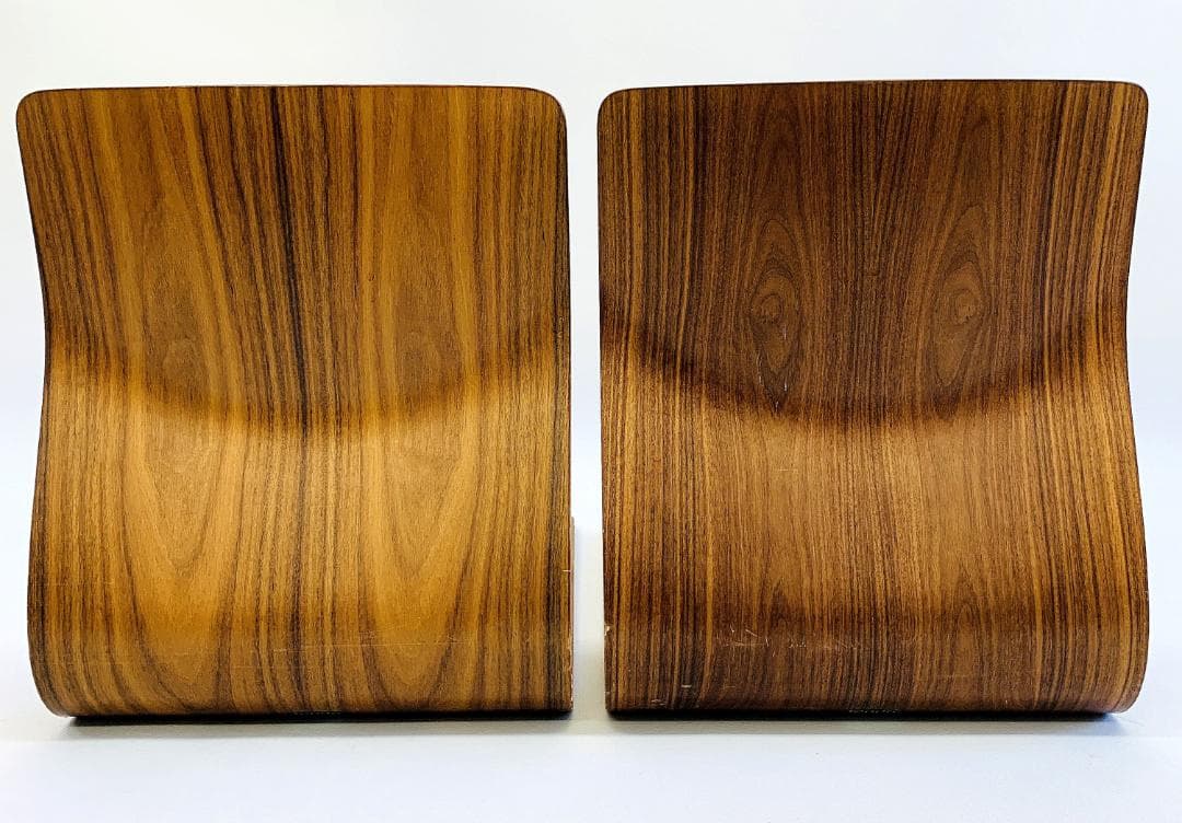 Tendo 天童木工 座椅子 2脚セット 藤森健次 曲木 ケヤキ板目ローズウッド