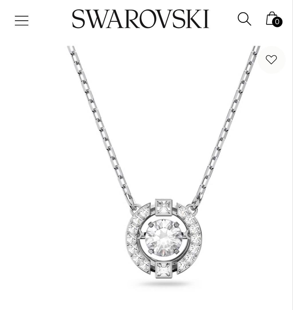 Swarovski ラウンドペンダントネックレス