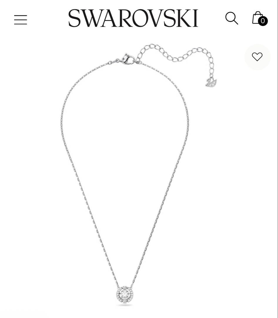 Swarovski ラウンドペンダントネックレス