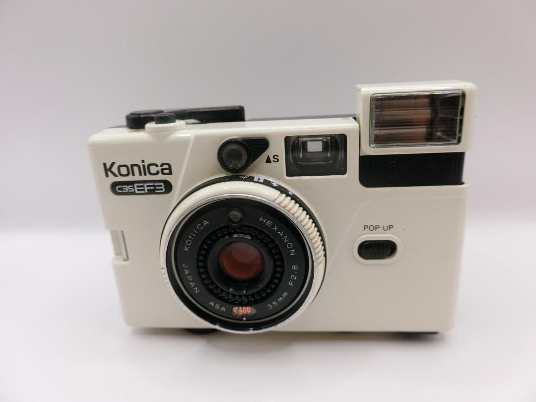 【完動品】 KONICA C35 EF3 コンパクトフィルムカメラ 動作確認済み