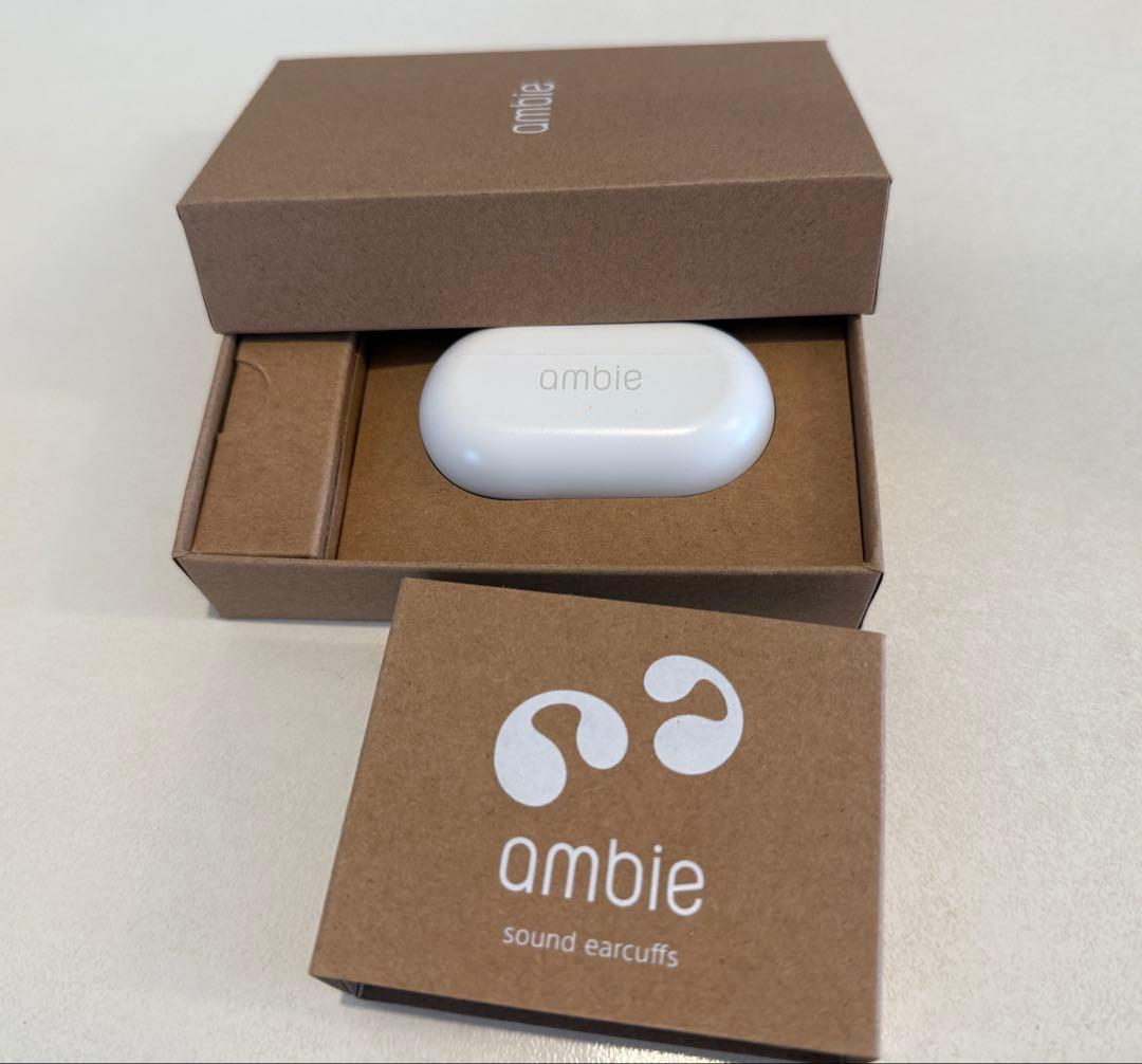 ambie sound earcuffs ワイヤレスイヤホン ホワイト
