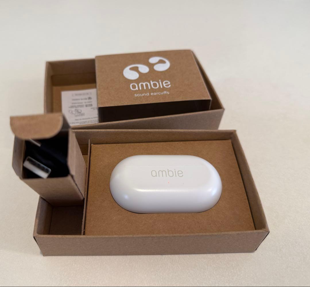 ambie sound earcuffs ワイヤレスイヤホン ホワイト
