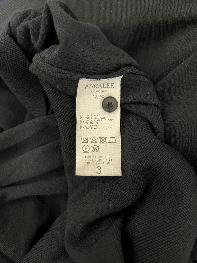 トップス AURALEE Wool Smooth Soft Sweat Polo 3