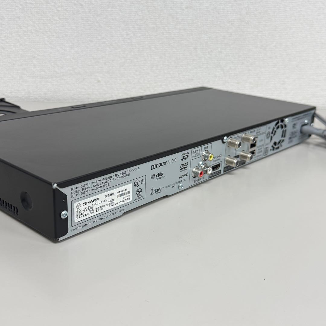 ☆シャープ　2019年製　ブルーレイディスクレコーダー￼￼ 2B-C10BT1